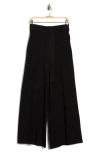 Nydj Pintuck Knit Wide Leg Pants In Black