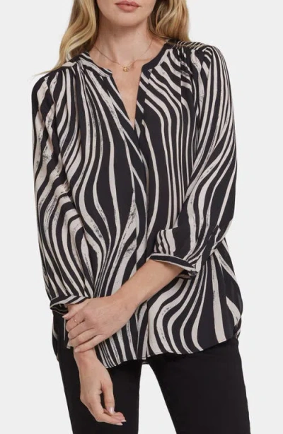 Nydj Pintuck Top In Black