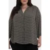 Nydj Pintuck Blouse In Black