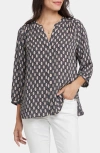 Nydj Pintuck Top In Gray