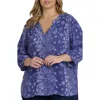 Nydj Pintuck Top In Blue