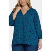 Nydj Pintuck Top In Blue