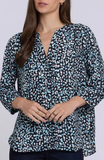 Nydj Pintuck Top In Blue