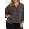 Nydj Pintuck Top In Gray