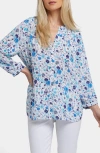 Nydj Pintuck Top In Blue