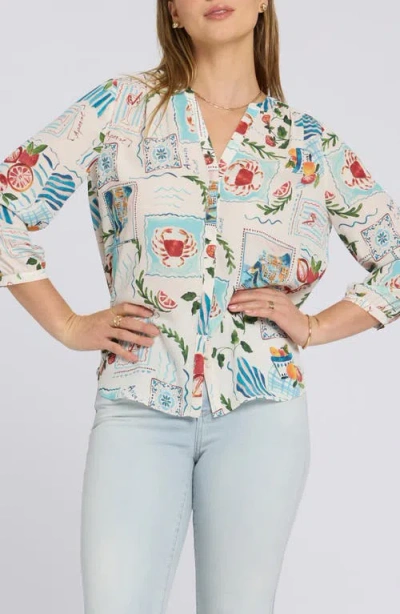 Nydj Pintuck Top In Multi