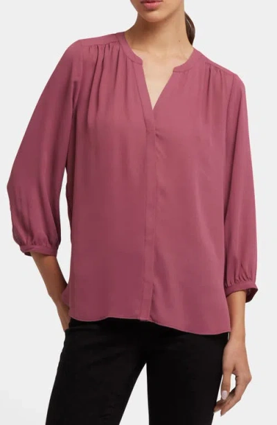 Nydj Pintuck Top In Pink