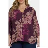 Nydj Pintuck Top In Purple