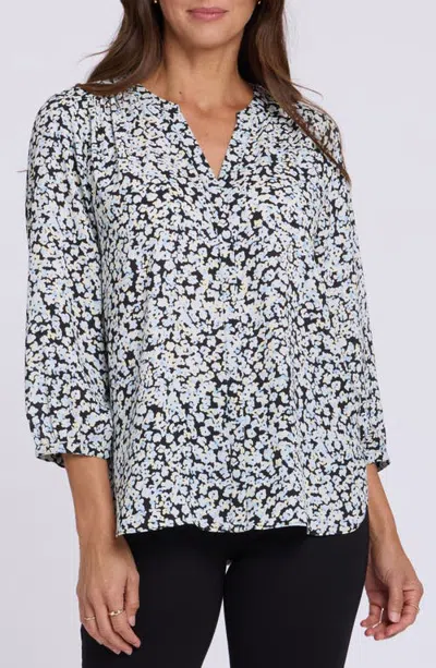 Nydj Pintuck Top In Blue