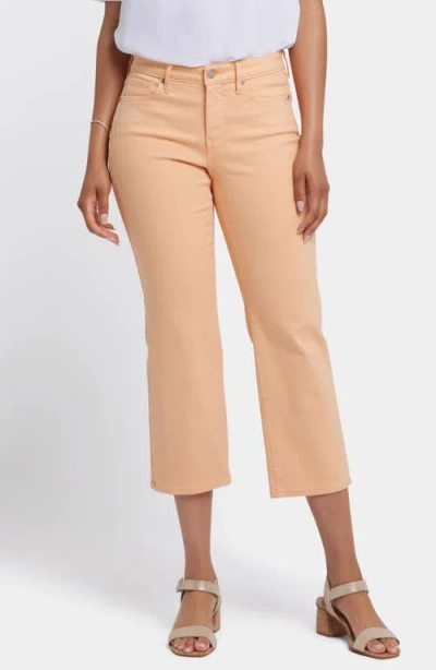 Nydj Piper Coolmax® Relaxed Fit Crop Pants In Apricot Nectar