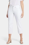 Nydj Chloe Side Slit Capri Jeans In Optic White