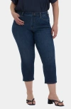 Nydj Piper Crop Relaxed Straight Leg Jeans
