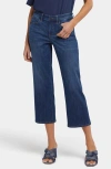 Nydj Piper Crop Relaxed Straight Leg Jeans In Rio Rapids