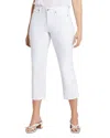 Nydj Piper High Rise Cropped Straight Leg Jeans In Optic White