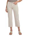 Nydj Piper High Rise Cropped Straight Leg Jeans In Feather