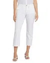 Nydj Petites Marilyn High Rise Ankle Jeans In Optic White In White