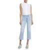Nydj Petites Sheri Womens Cuffed Denim Ankle Jeans In Multi