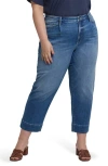 Nydj Pleated High Waist Ankle Balloon Jeans In Picasso Lake