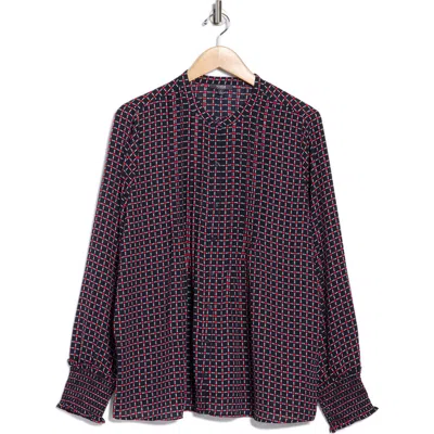 Nydj Pleated Peasant Blouse