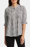 Nydj Pleated Peasant Blouse In Adriana