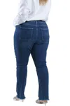 Nydj Plus - Marilyn High Rise Straight Leg With Frayed Hem In Cambridge In Multi