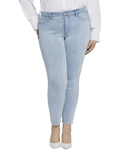Nydj Plus Ami Womens Stretch Denim Skinny Jeans In White