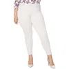 Nydj Plus Ami Womens Pocket Button-zip Fly Skinny Jeans In Multi