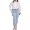 Nydj Plus Ami Womens Stretch Denim Skinny Jeans In Multi