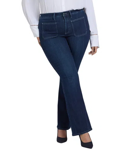 Nydj Plus Ava Ink Skyline Flare Jean In Multi
