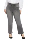 Nydj Plus Barbara Womens Ankle Slimming Bootcut Jeans In Multi