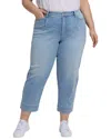 Nydj Pleated High Waist Ankle Balloon Jeans