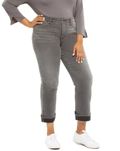 Nydj Plus Barbara Castle Hill Ankle Jean In Grey