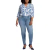 Nydj Plus Barbara Womens High-rise Cotton Bootcut Jeans