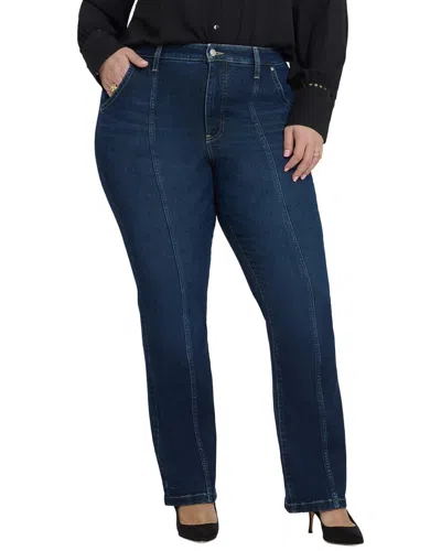 Nydj Plus Billie High-rise Indigo Seine Bootcut Jean In Blue