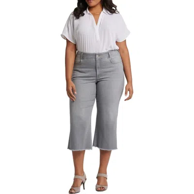 Nydj Plus Brigitte Womens High-rise Denim Capri Jeans In Multi