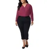 Nydj Plus Chloe Womens Denim High Rise Capri Jeans In Brown