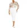Nydj Plus Chloe Womens Stretch Denim Capri Jeans In White