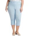 Nydj Dakota Side Slit Pull-on Capri Jeans