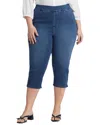 Nydj Dakota Side Slit Pull-on Capri Jeans