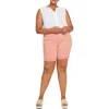 Nydj Plus Ella Womens Cuffed Denim Denim Shorts In Brown