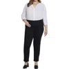 Shop Nydj Plus Emma Womens Relaxed Denim Slim Jeans In Multi