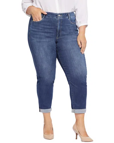 Nydj Girlfriend High-rise Skinny Jean In Blue