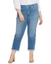 Nydj Plus Girlfriend Stunning Relaxed Jean In Blue Valley