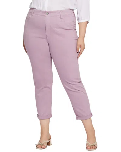 Nydj Plus Girlfriend Taro Relaxed Jean In Pink