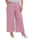 Nydj Mona High Rise Wide Leg Trouser Ankle Jeans In Boardwalk In Pink