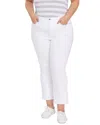 Nydj Plus Hr Slim Bootcut Ankle Jean In White