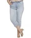 Nydj Plus Joni Enchant High-rise Capri Jean In Multi
