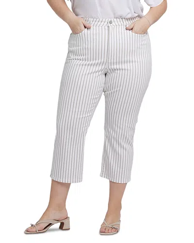 Nydj Joni High Rise Relaxed Capri Jeans In Sand