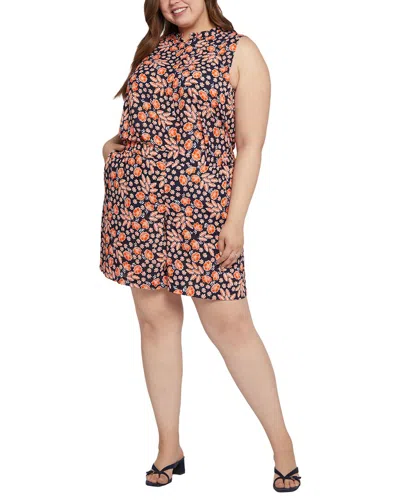 Nydj Plus Mandarin Blouse & Short Set