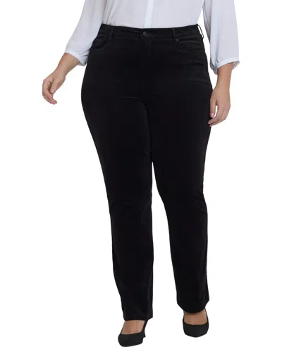 Nydj Plus Marilyn Black Straight Leg Jean